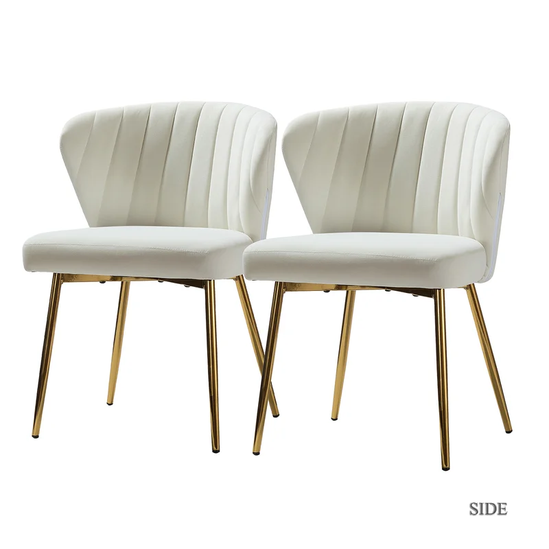 CreativeDecore Velvet Chimene   Accent Chair/dining chair/café chair  for  Living Room, dining room ,restaurant  Armchair  with Gold Legs.