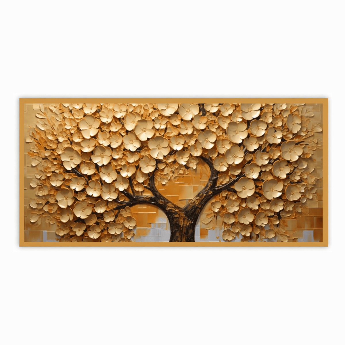 Old Gold Vintage Tree: Wall Paintings by Creative Decor