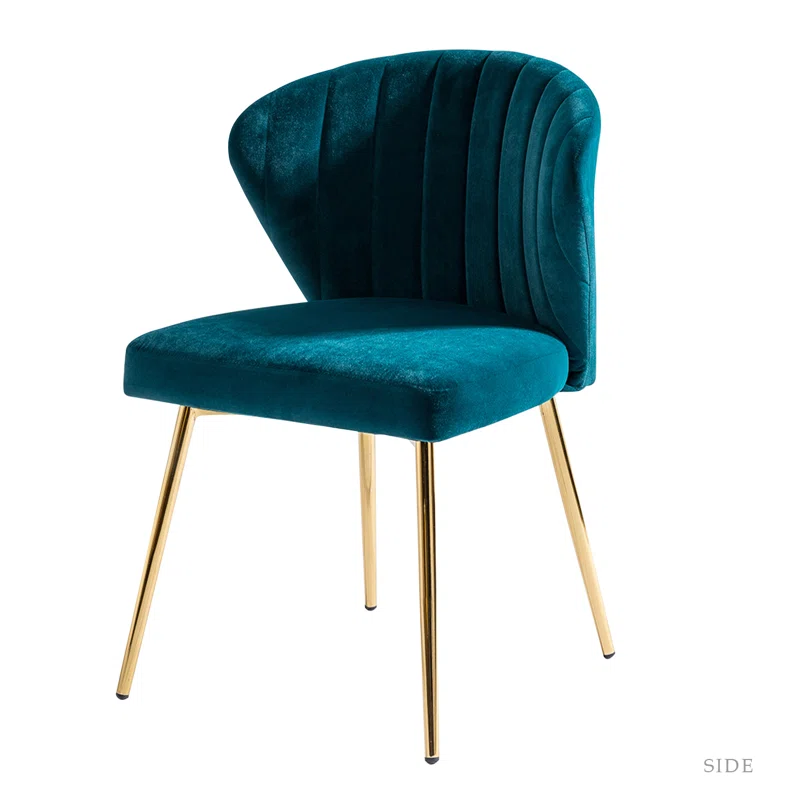 CreativeDecore Velvet Chimene   Accent Chair/dining chair/café chair  for  Living Room, dining room ,restaurant  Armchair  with Gold Legs.