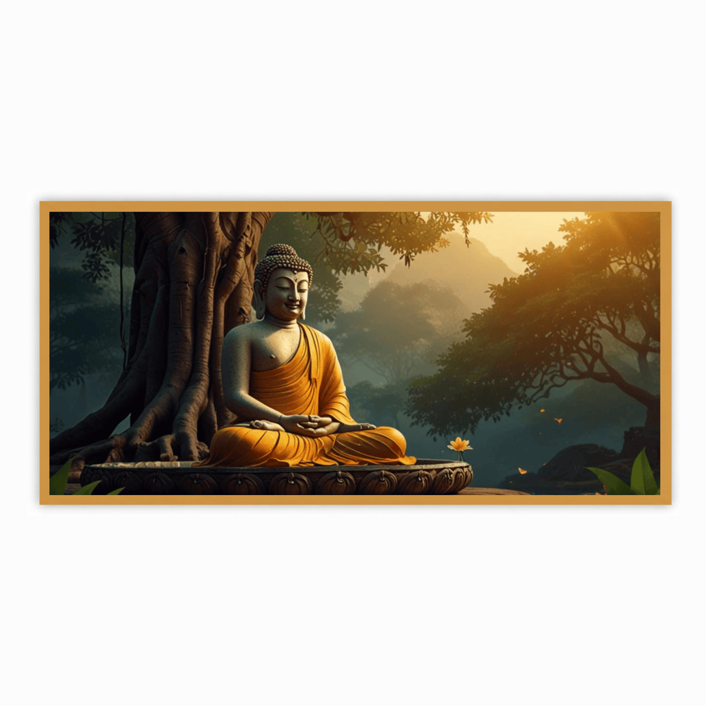 Buddha Ji Sitting Under Tree Sculpture