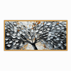 Tree With Silver Leaf: Wall Paintings by Creative Decor