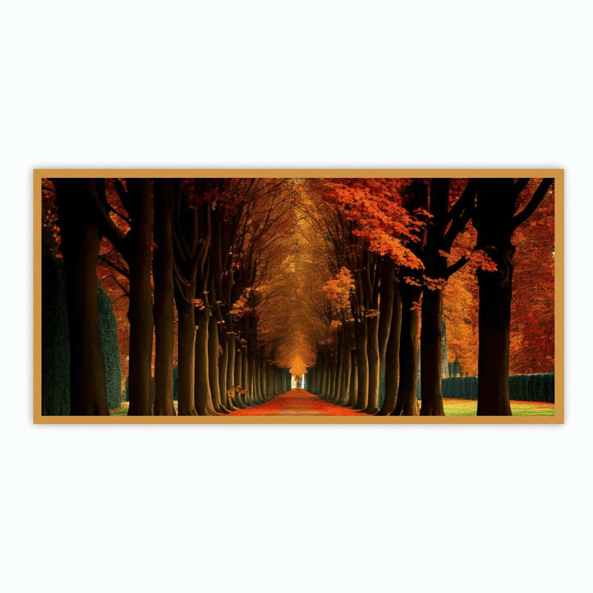 "Scenic Trees Alongside the Road - Natural Landscape Photography"