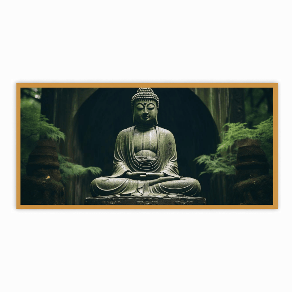 Buddha Ji in Jungle Figurine - Peaceful Meditation Statue