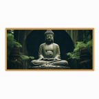 Buddha Ji in Jungle Figurine - Peaceful Meditation Statue