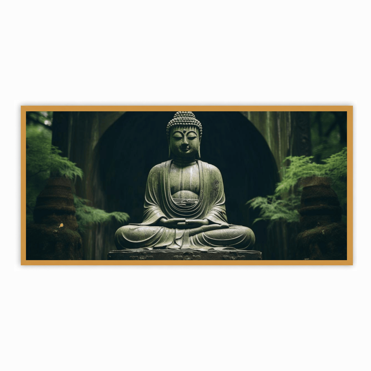 Buddha Ji in Jungle Figurine - Peaceful Meditation Statue