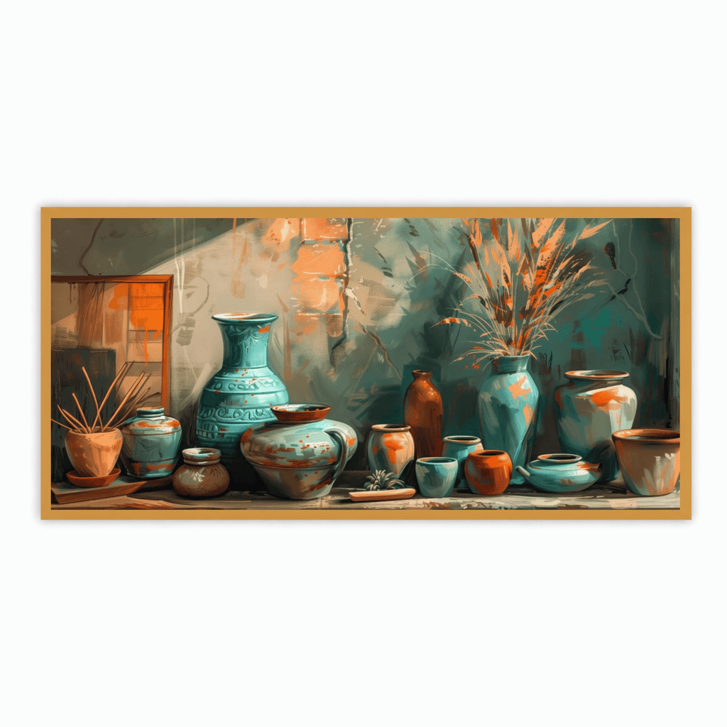 Abstract Figures in Motion: Wall Paintings by Creative Decor