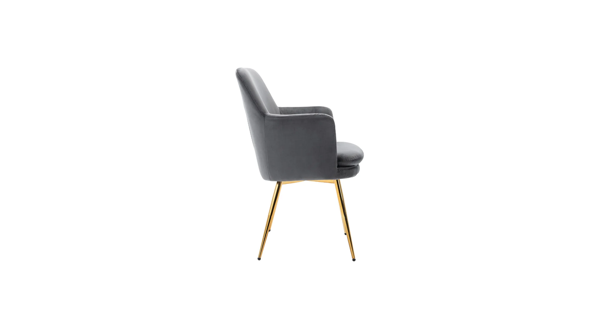 CreativeDecore Velvet Tonas   Accent Chair/dining chair/café chair  for  Living Room, dining room ,restaurant  Armchair  with Gold Legs.