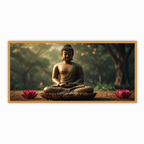 Buddha Ji Sitting on Flower Statue