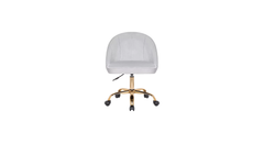 Doe Buck Velvet Hindmen  task chair /study chair /office chair   for  study  Room, office  , swivel Armchair  with Gold base