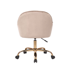 Comfy CreativeDecore Auroratask Chair | Study, Office Swivel Chair with Gold Base & Armrests
