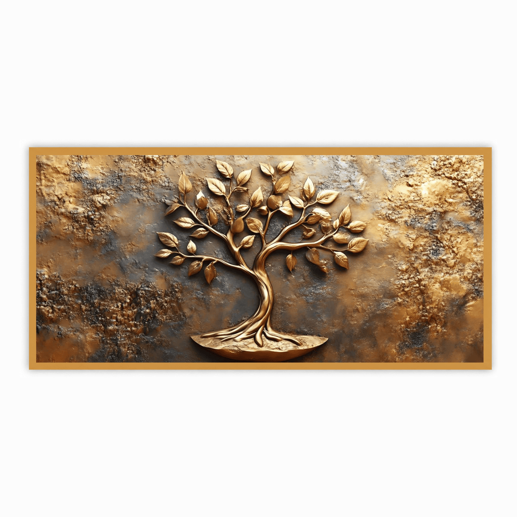 Old Vintage Gold Tree for Wealth: Wall Paintings by Creative Decor