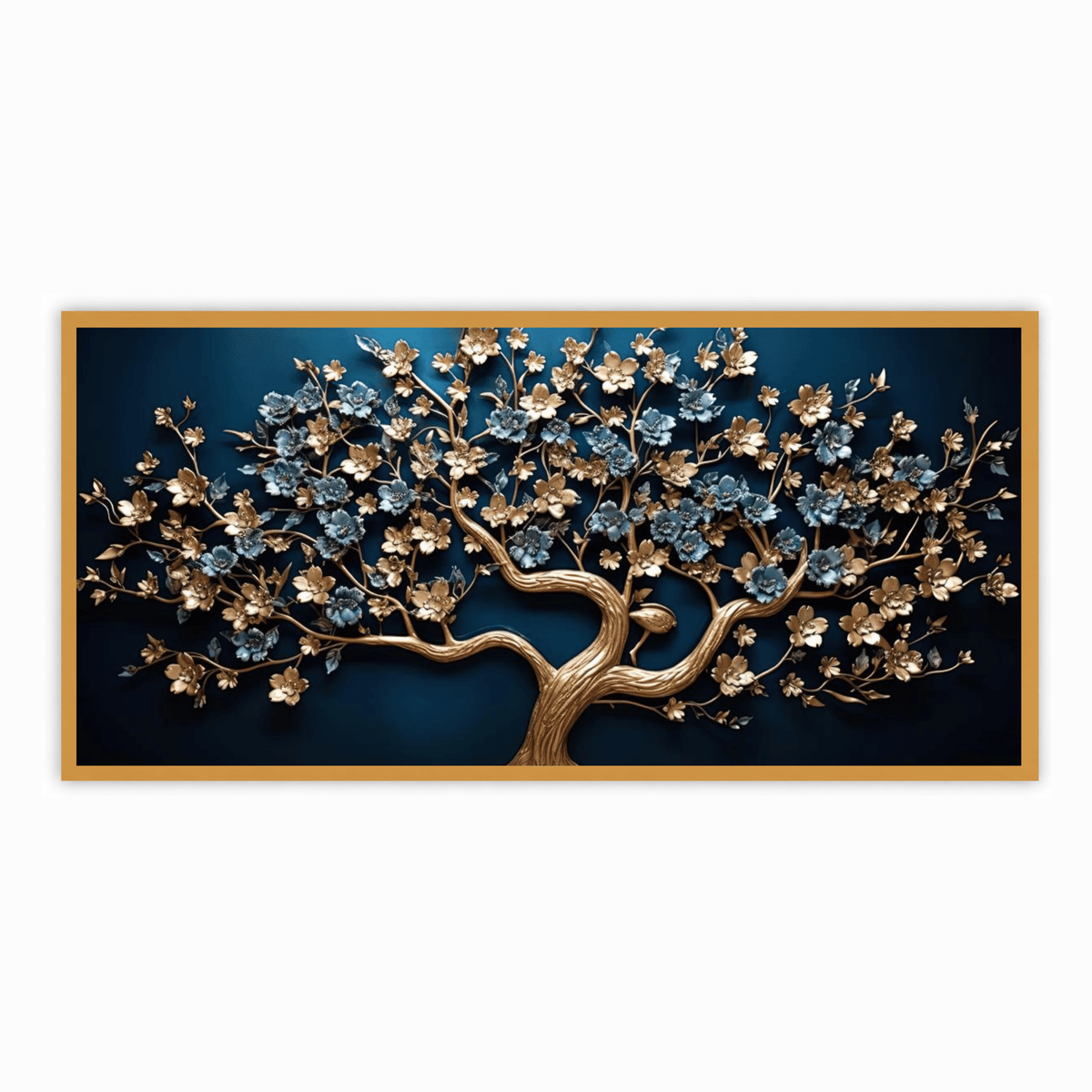 Gold Ruby tree: Wall Paintings by Creative Decor