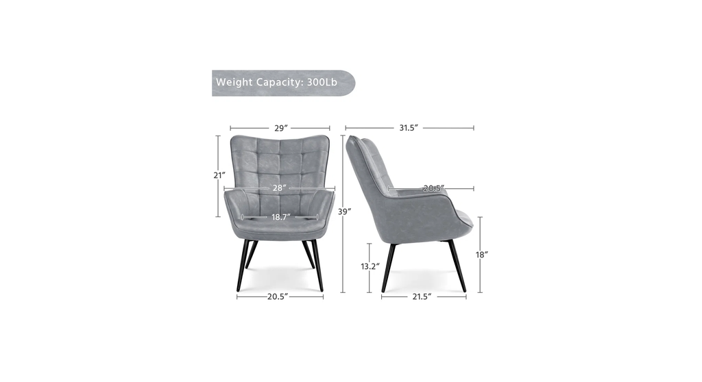 CreativeDecore Velvet Lapis  Accent Chair/Lounge Chair for  Living Room, Bedroom, Armchair Sofa Chair with black  Legs.