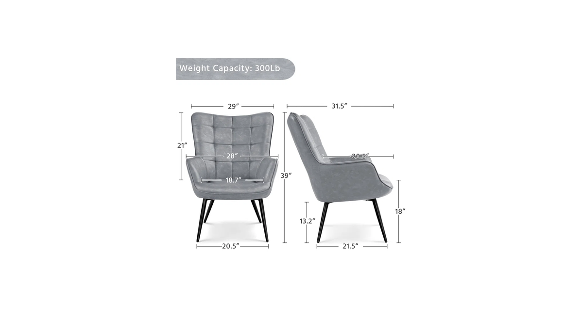 CreativeDecore Velvet Lapis  Accent Chair/Lounge Chair for  Living Room, Bedroom, Armchair Sofa Chair with black  Legs.