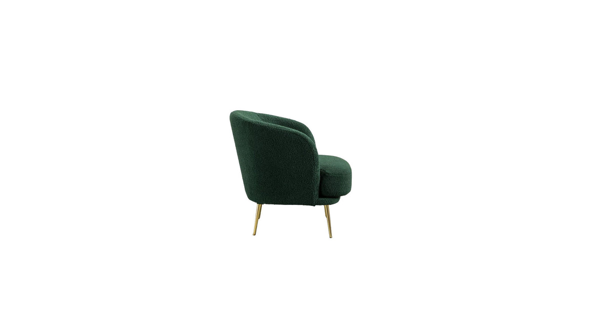 CreativeDecore Velvet Cititum Accent Chair/Lounge Chair for  Living Room, Bedroom, Armchair Sofa Chair with natural finish golden legs