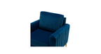 CreativeDecore Velvet Rafeal  Accent Chair/Lounge Chair for  Living Room, Bedroom, Armchair Sofa Chair with Gold Legs.