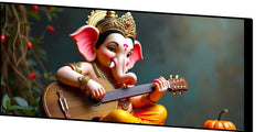 : Ganesh Ji with Guitar Decorative Idol - Musical Lord Ganesha Figurine