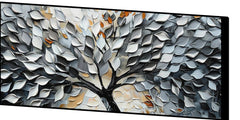 Tree With Silver Leaf: Wall Paintings by Creative Decor