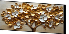 Tree with gold & Silver flower: Wall Paintings by Creative Decor