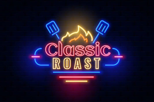 Neon Lights Classic Roast with Mic, Fire & Multiple Color Lines