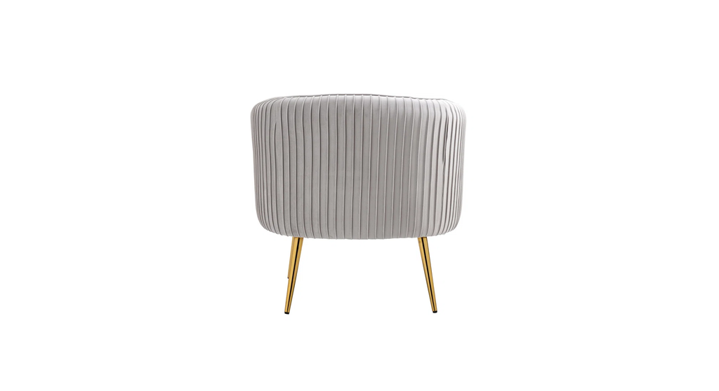 CreativeDecore Velvet Leiser Accent Chair/Lounge Chair for  Living Room, Bedroom, Armchair Sofa Chair with Gold Legs.