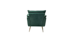 CreativeDecore Velvet fyn Accent Chair/Lounge Chair for  Living Room, Bedroom, Armchair Sofa Chair with Gold Legs.