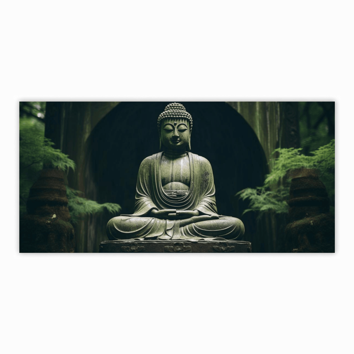 Buddha Ji in Jungle Figurine - Peaceful Meditation Statue