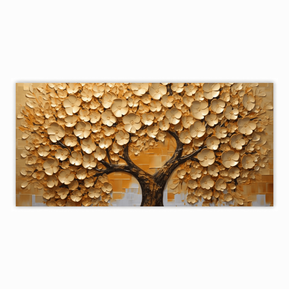Old Gold Vintage Tree: Wall Paintings by Creative Decor