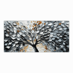 Tree With Silver Leaf: Wall Paintings by Creative Decor