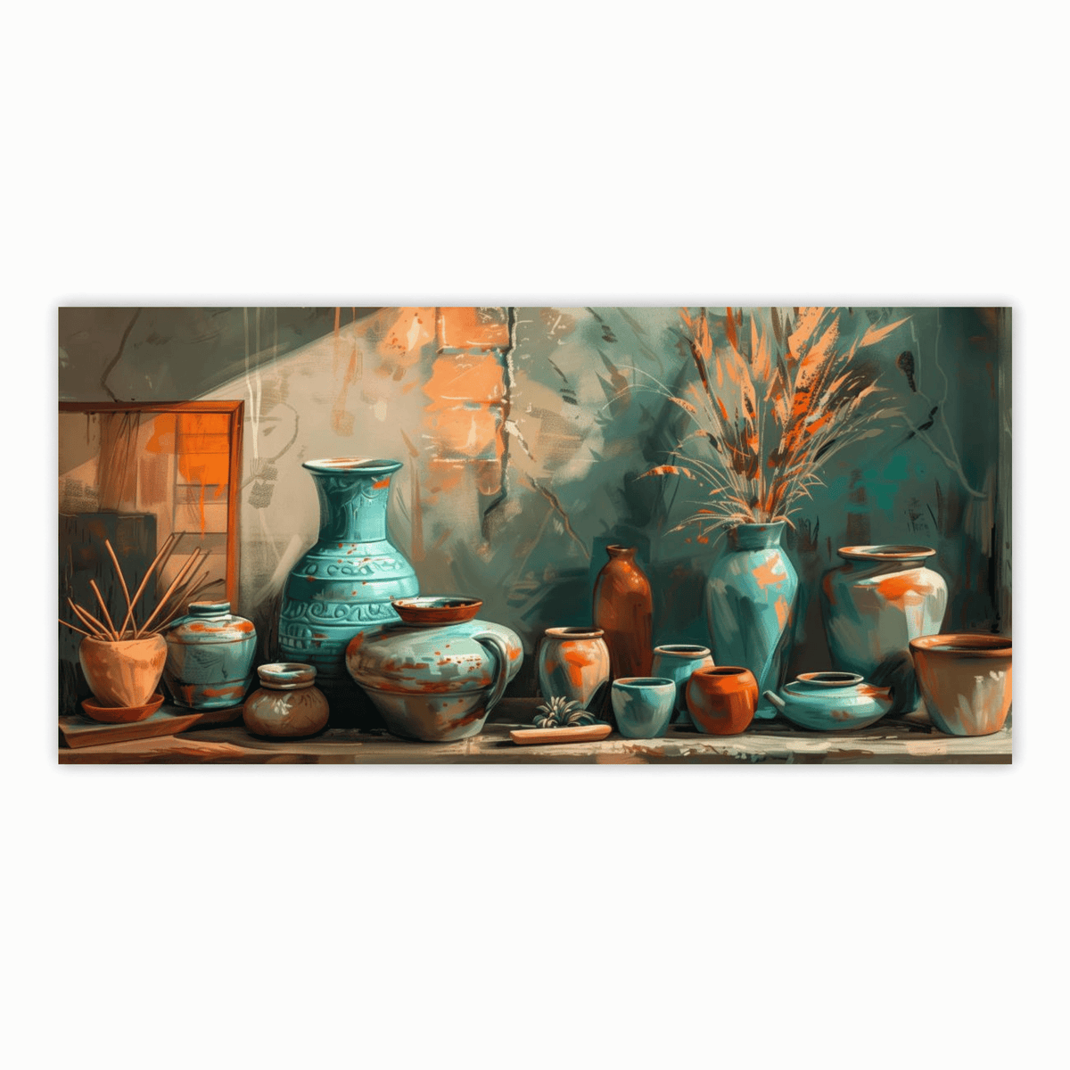 Abstract Figures in Motion: Wall Paintings by Creative Decor