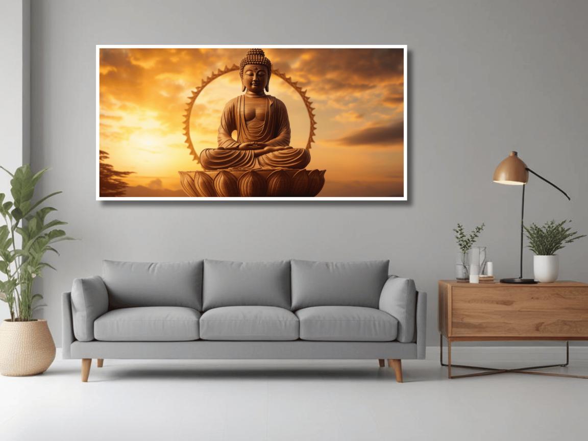 Lord Buddha: Wall Paintings by Creative Decor