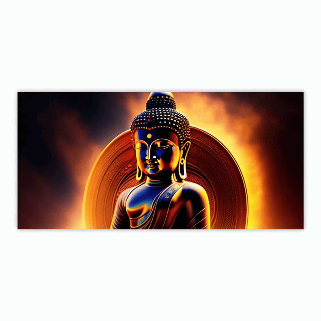 : Buddha Ji with Yellow Light Background