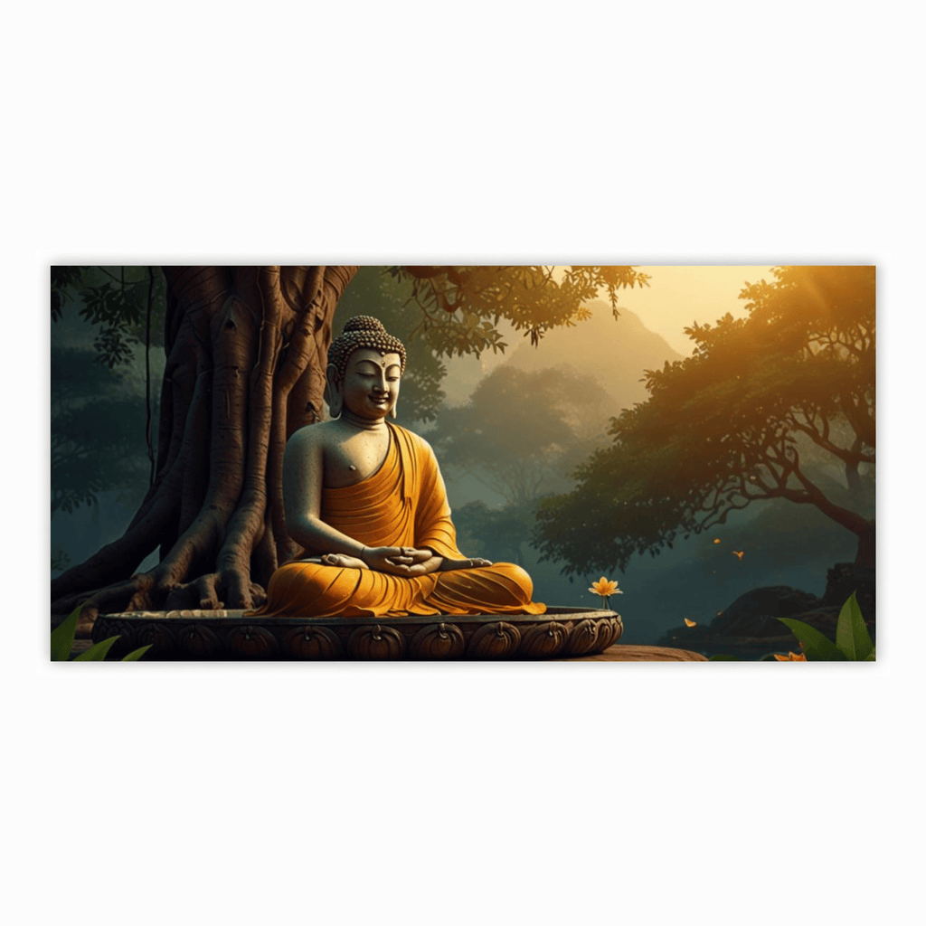 Buddha Ji Sitting Under Tree Sculpture