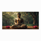 Buddha Ji Sitting on Flower Statue