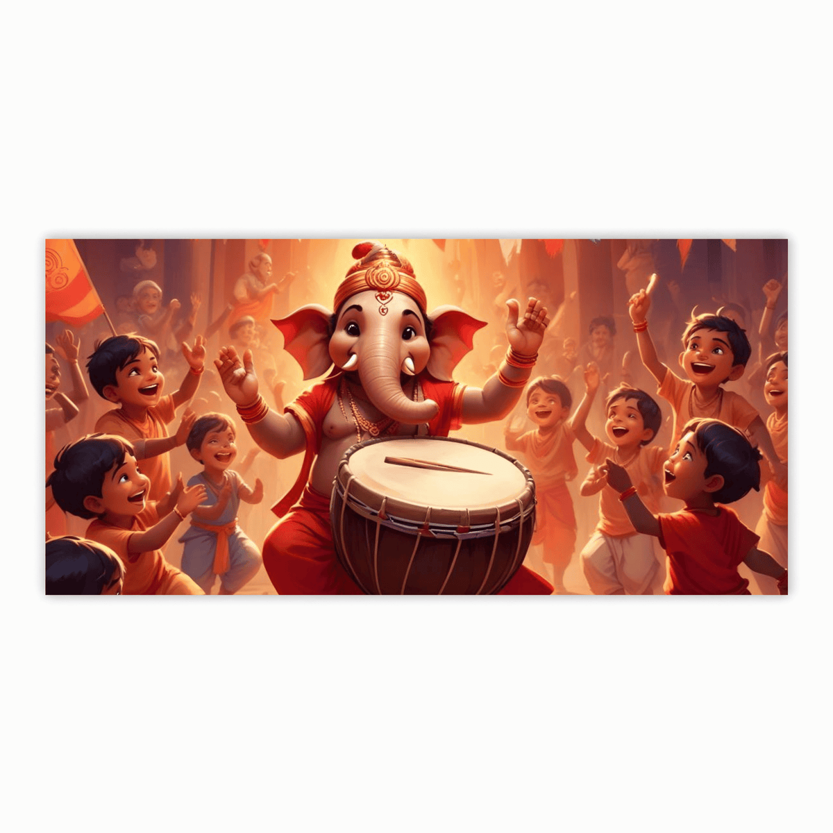 Handcrafted Ganesh Ji Beating Tabla Idol for Home Décor and Worship