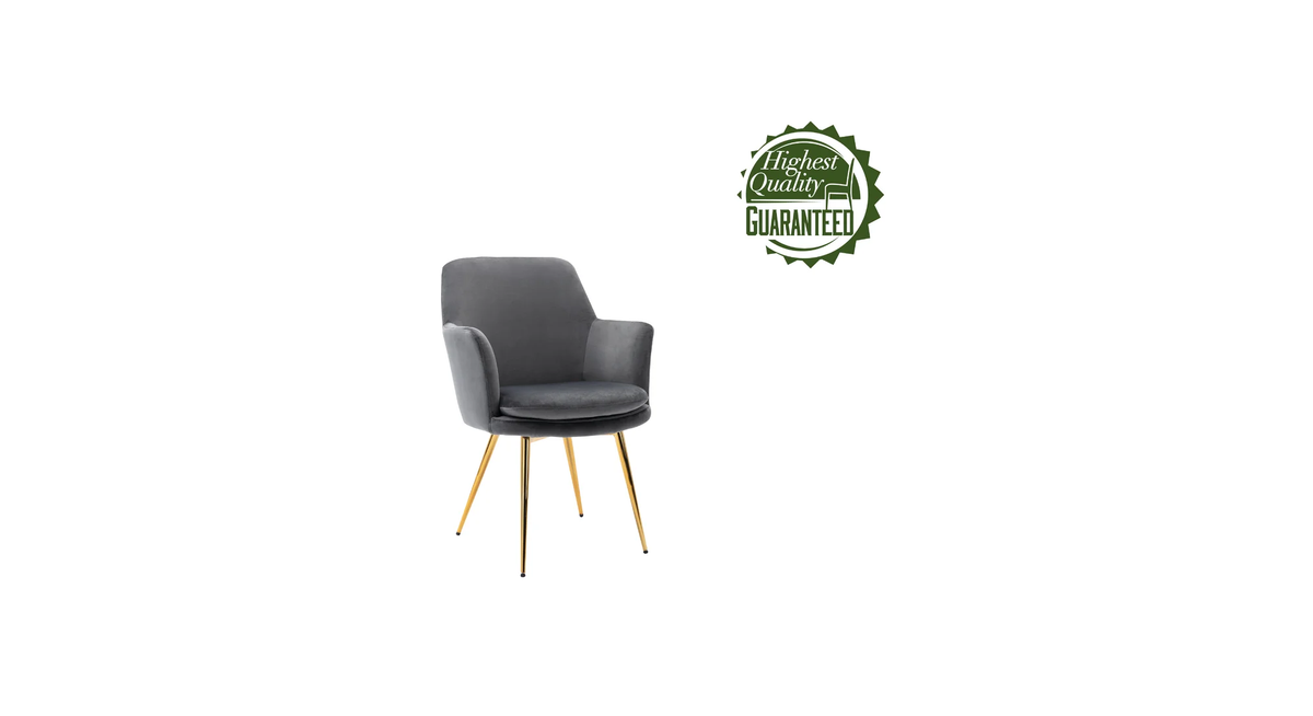 CreativeDecore Velvet Tonas   Accent Chair/dining chair/café chair  for  Living Room, dining room ,restaurant  Armchair  with Gold Legs.