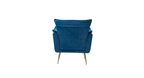 CreativeDecore Velvet fyn Accent Chair/Lounge Chair for  Living Room, Bedroom, Armchair Sofa Chair with Gold Legs.