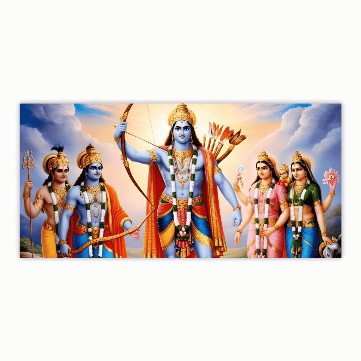 Lord Rama With bow: Wall Paintings by Creative Decor