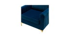 CreativeDecore Velvet Rafeal  Accent Chair/Lounge Chair for  Living Room, Bedroom, Armchair Sofa Chair with Gold Legs.