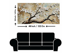 Tree with White Flower: Wall Paintings by Creative Decor