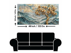 Tree Under river Shadow: Wall Paintings by Creative Decor