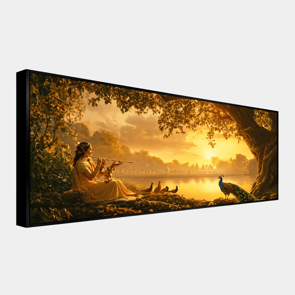 Radha with flute: Wall Paintings by Creative Decor