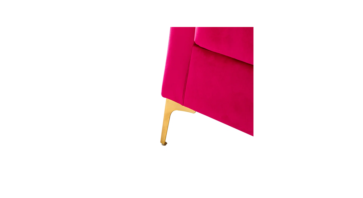 CreativeDecore Velvet Rafeal  Accent Chair/Lounge Chair for  Living Room, Bedroom, Armchair Sofa Chair with Gold Legs.