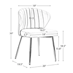 CreativeDecore Velvet Chimene Accent Chair/dining chair/café chair  for  Living Room, dining room ,restaurant  Armchair  with Gold Legs.