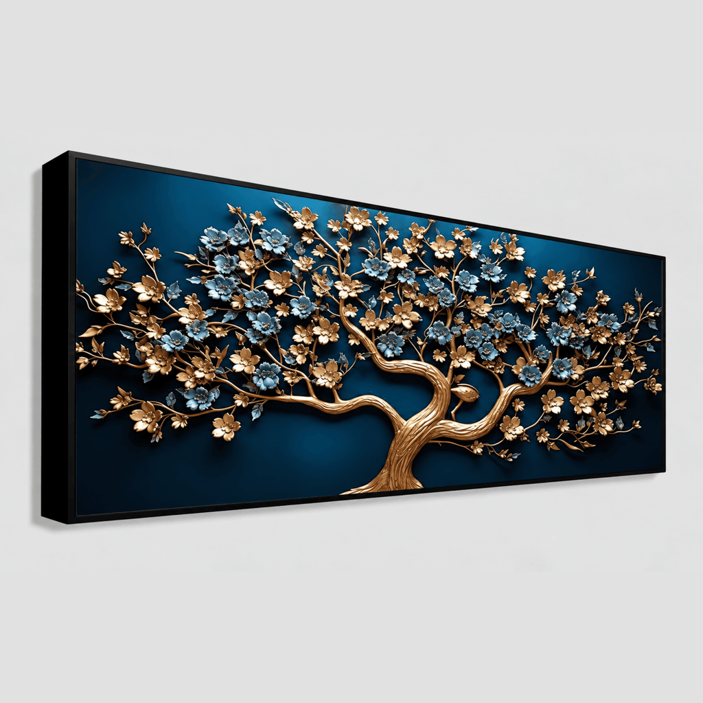 Gold Ruby tree: Wall Paintings by Creative Decor