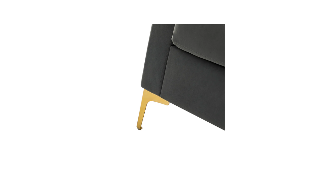 CreativeDecore Velvet Rafeal  Accent Chair/Lounge Chair for  Living Room, Bedroom, Armchair Sofa Chair with Gold Legs.