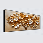 Tree with gold & Silver flower: Wall Paintings by Creative Decor