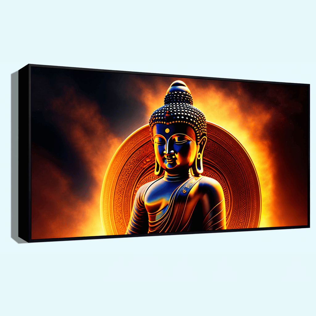 : Buddha Ji with Yellow Light Background