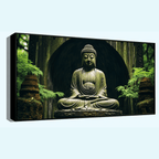 Buddha Ji in Jungle Figurine - Peaceful Meditation Statue