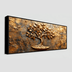 Old Vintage Gold Tree for Wealth: Wall Paintings by Creative Decor